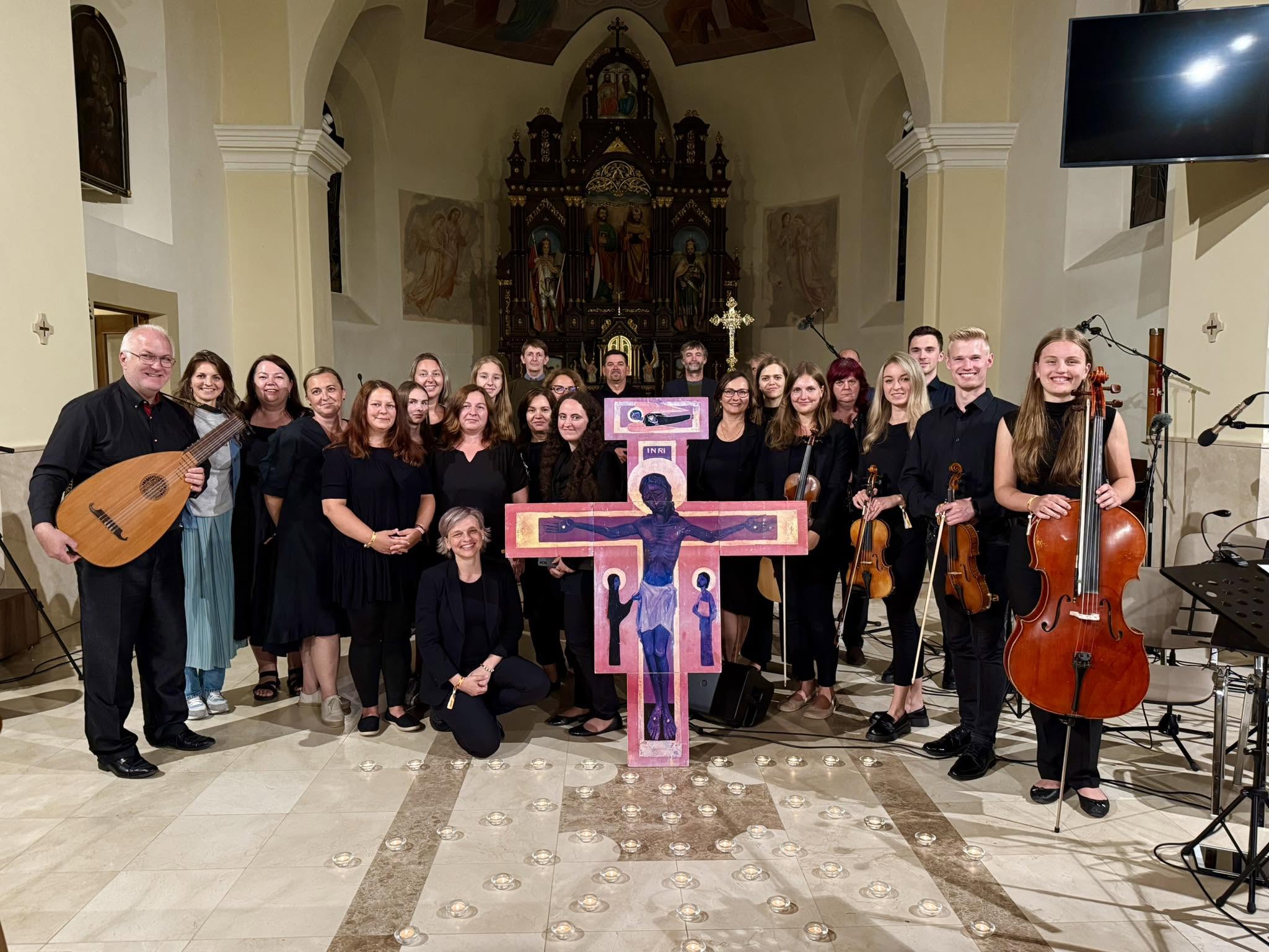 Spevy z Taizé Košice po modlitbovom večere v Kostole na festivale Verím Pane